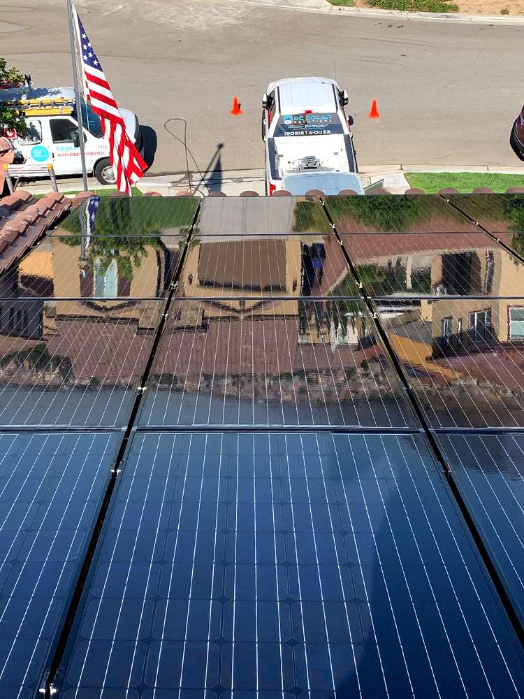 Solar panel cleaning job 1
