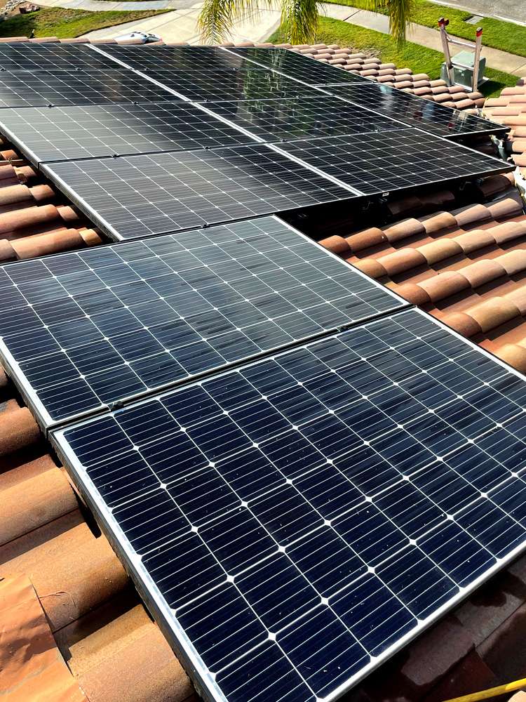 Solar panel cleaning job 6